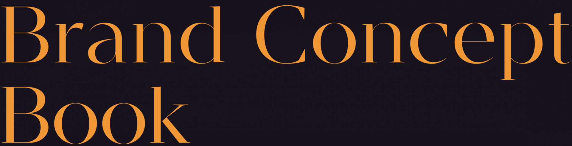 Brand Concept Book